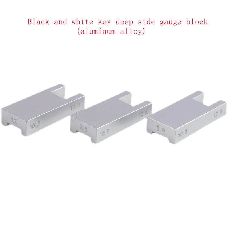 High Quality Piano Tuning Tool Black And White Key Aluminum Alloy Depth Sounding Block