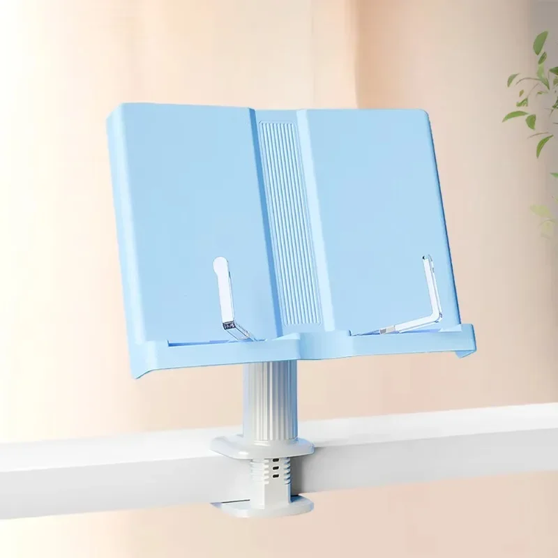 

Adjustable Height Plastic Bookends Rotating Stand Bookshelf Rack Learning Office Use Reading Documents Textbooks Pages Clips