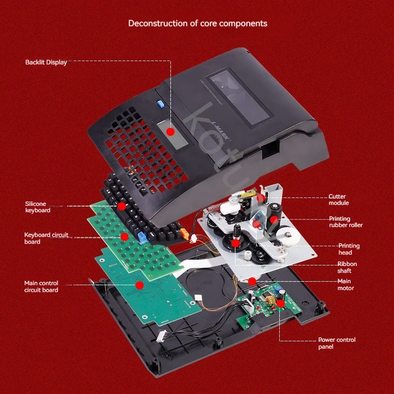 Electronic Heat Shrink Wire Number Machine Computer Casing Marking Machine PVC Tube Printer Wire Mark Machine