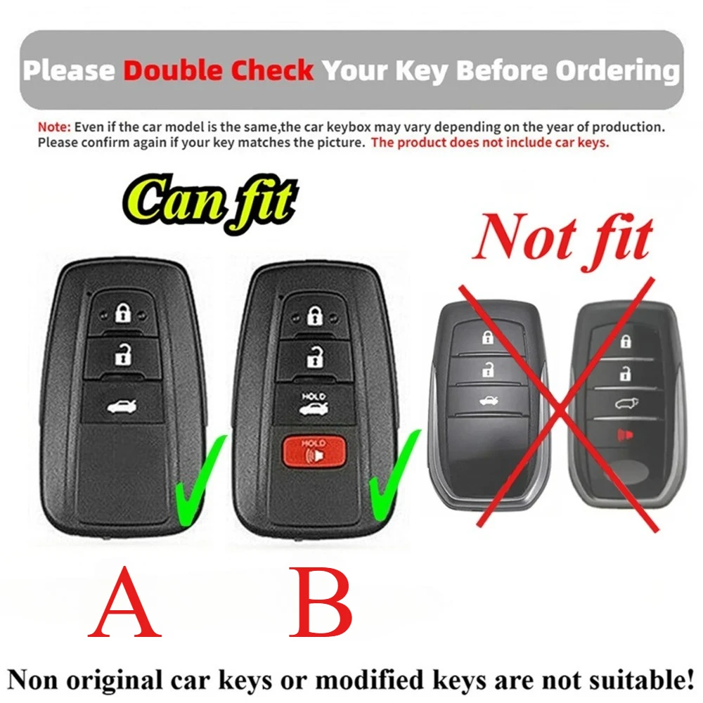 TPU Car Key Case Cover, Fit for Toyota RAV4 Camry Avalon Prius GT86 Keyless Auto Accessories