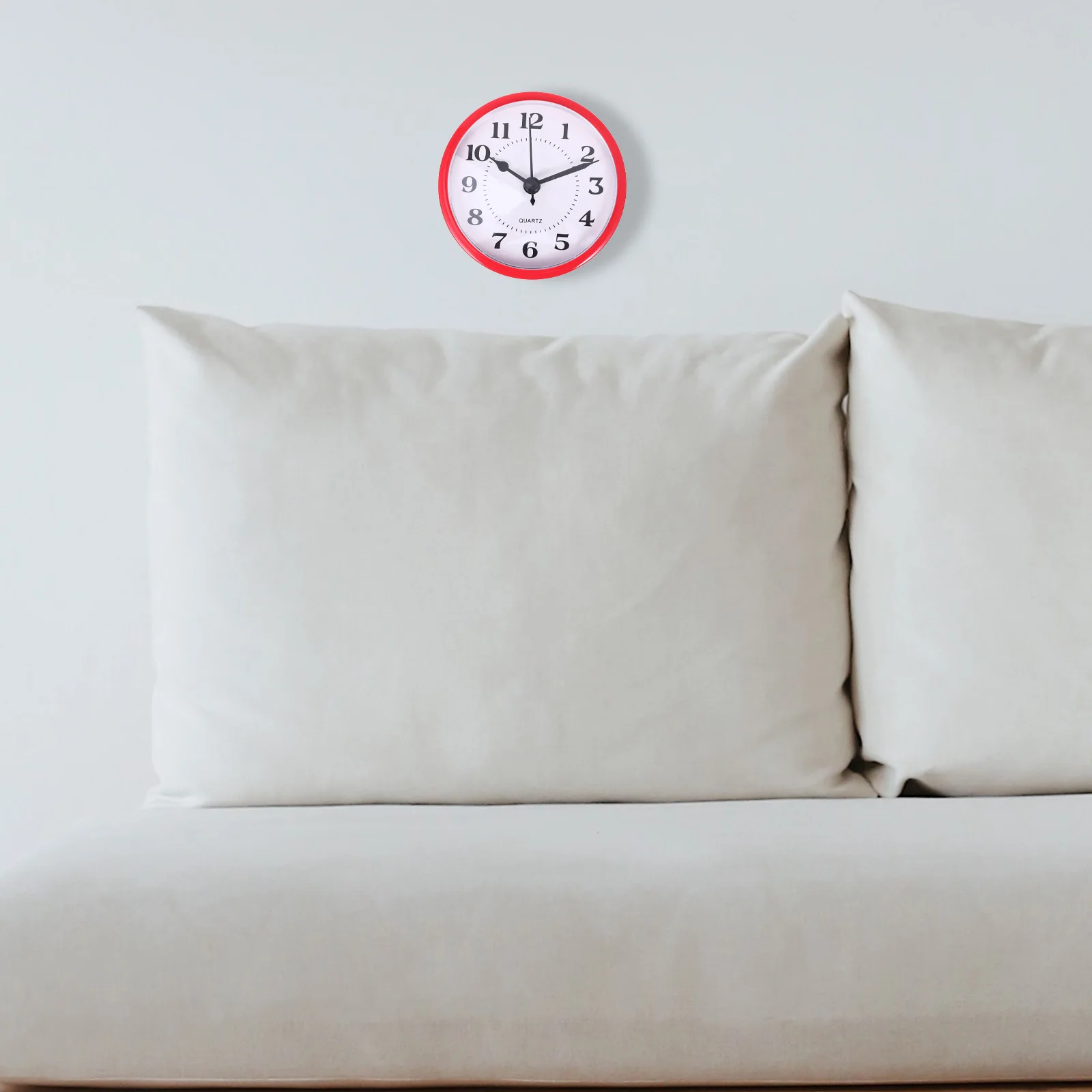 

STOBAZA Mini Clock Vintage Quartz Round Insert Simple Bell Inlaid Decorative Timepiece for Craft Projects