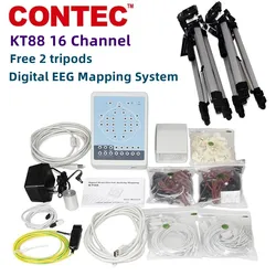 New CONTEC KT88-1016 16-Channel EEG Machine Portable Digital Brain Mapping Scanner