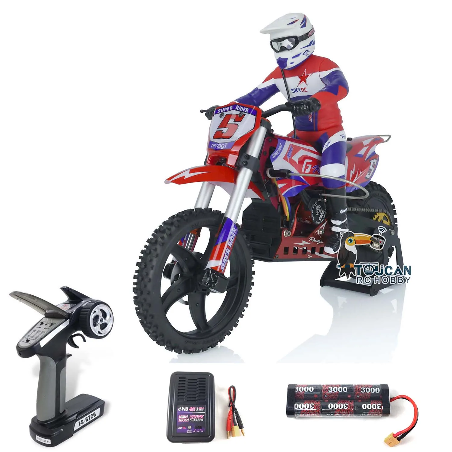 

SKYRC 1/4 SR5 RTR Ready To Run RC Motor Bike Super Rider Balance Battery Remote Control Model Toys For Boys TH02600-SMT8