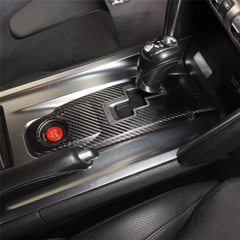 

For Nissan GTR R35 2008-2016 Dry Carbon Fiber Center Console Gear Panel Frame Decoration Cover Trim Interior Accessories Parts