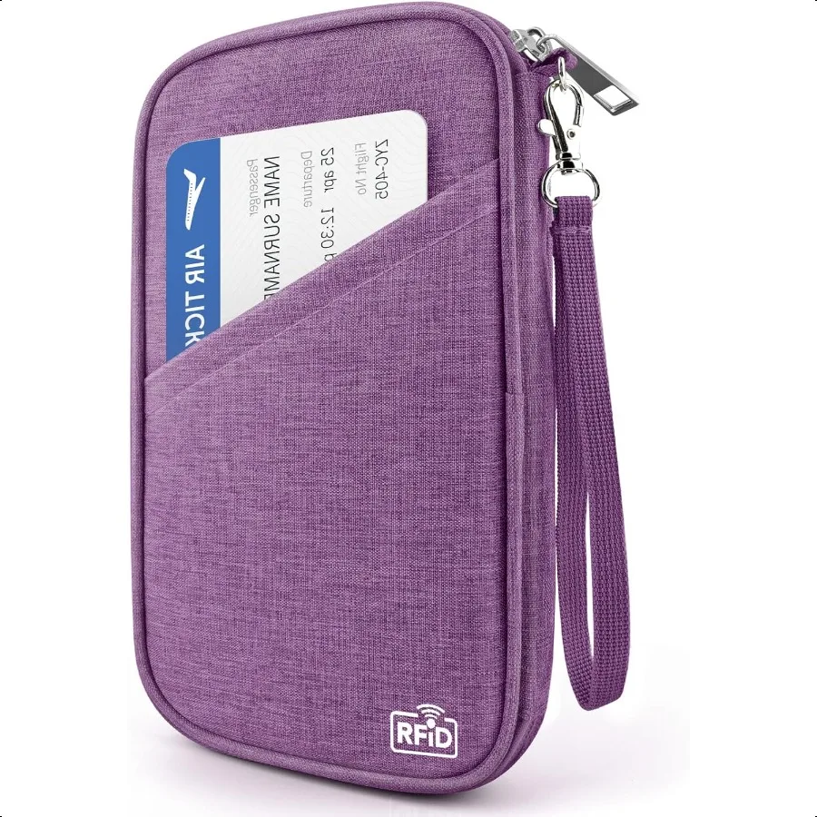 

Passport Holder Family RFID Travel Document Organizer for Women Waterproof Passport Wallet Men Portable Case for Cards