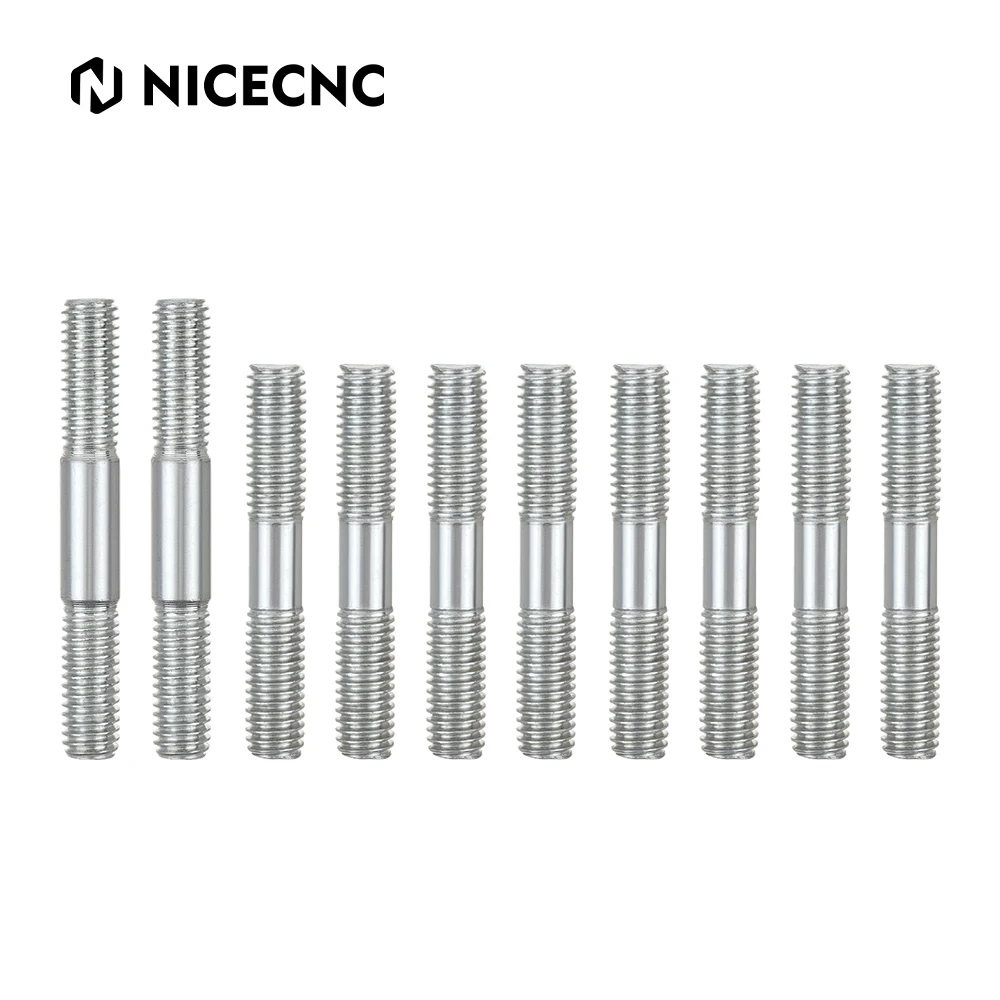 NiceCNC ATV Cylinder Head Studs Bolt For Yamaha Banshee 350 1987-2006 YFZ350 1987-2006 2005 2004 High Quality Accessories