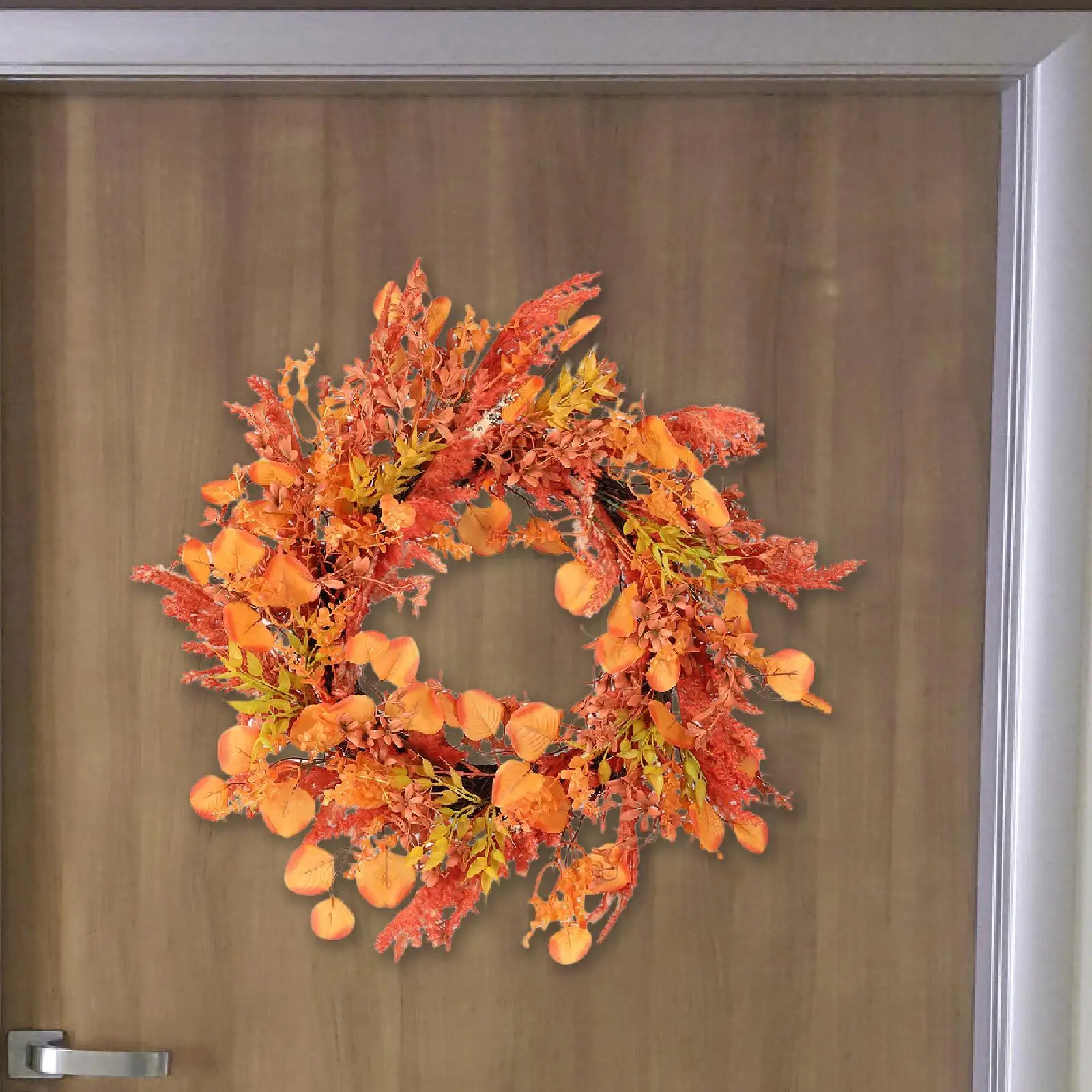 

Fall Wreaths for Front Door Wildflower Autumn Door Wreath 18 " for Harvest Festival Indoor Outdoor Party Wall Thanksgiving Day
