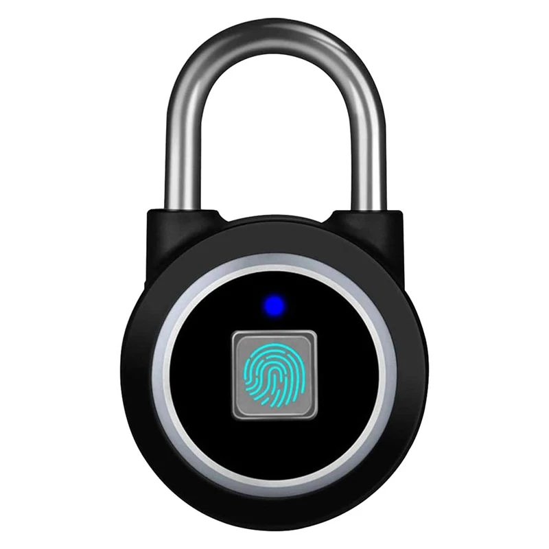 

AIAI Fingerprint Padlock, Bluetooth Lock, Mobile APP, Smart Padlock With Keyless Biometric, Water Resistant(Black)
