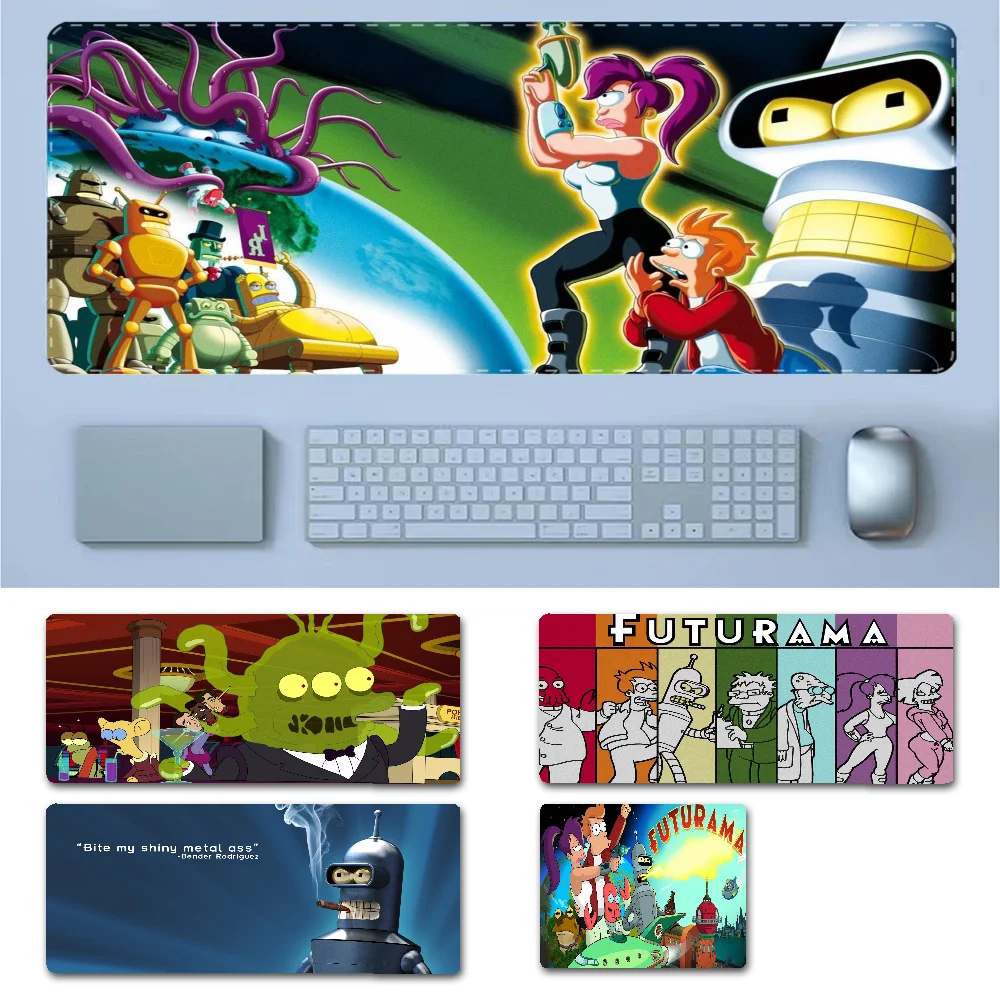 F-Futuramas Animation Office Student Gaming Thickened Large Writing Pad Non-slip Cushion Mouse Pad for Teen Girls Bedroom