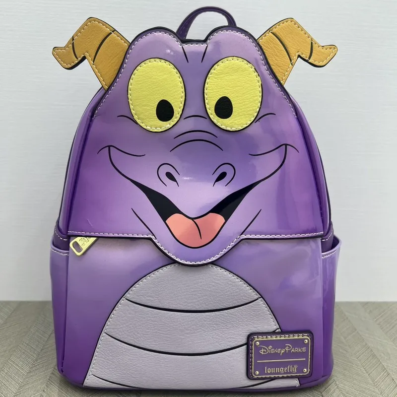 

2025 Disney Parks Lounge Dragon Themed Mini Backpack With Purple Metal Coating, Convenient For Elementary School Students' Bag