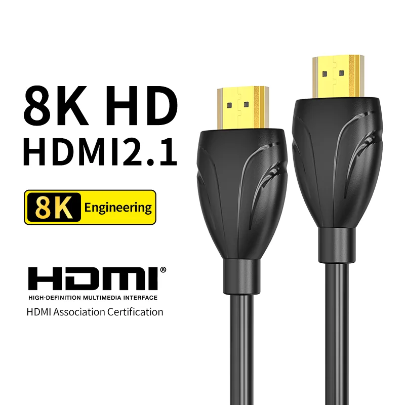 Micflip 8K HDMI 2.1 Cable High Speed 48Gbps HDMI Braided Cord-8K60Hz 4K120Hz Compatible for PS5/PS4/X-Box/Roku TV/HDTV/Blu-ray