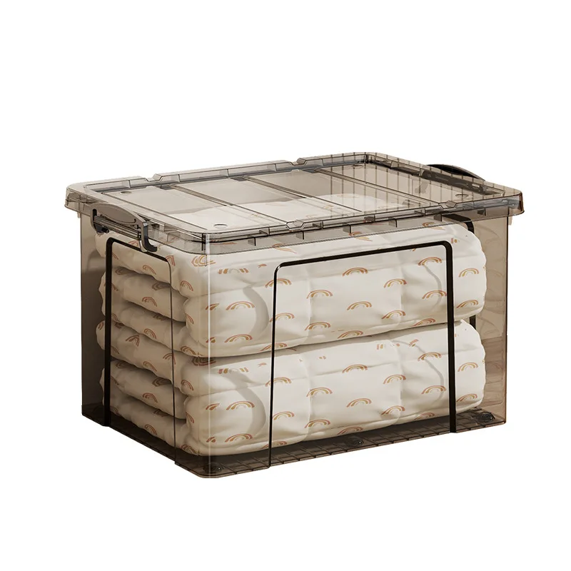 Transparent black storage box Multifunctional toy sundries Clothing storage storage box
