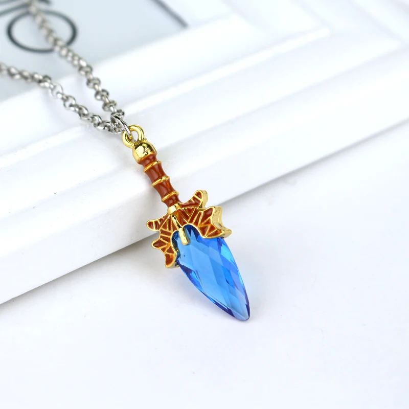 Game DOTA 2 Pendant Necklace DOTA2 Aegis of Champions Talisman of Evasion Aghanims Scepter Butterfly Sword Weapon Charm Necklace