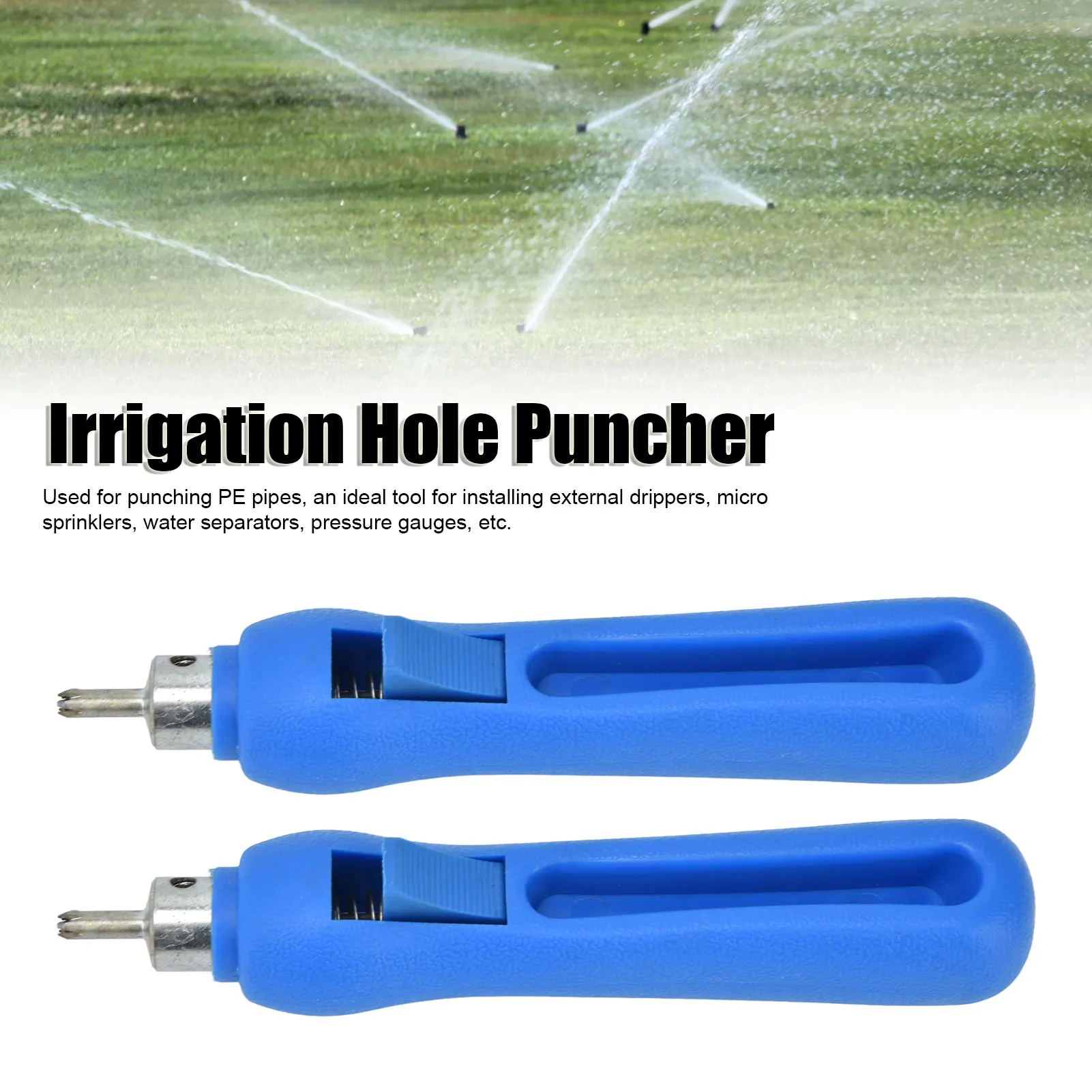 Drip Irrigation Hole Punch Tool Plastic Stainless Steel Dripper Holes Punchers 3‑8mm Drip Irrigation Tubing Hole Puncher