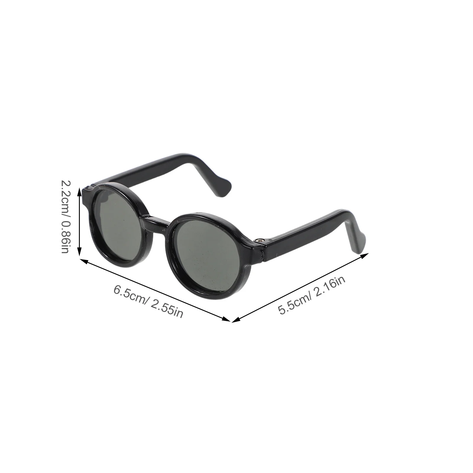 แว่นตาจิ๋ว 6 ชิ้น: อุปกรณ์เสริมแว่นตาผ้าฝ้าย แว่นกันแดดจิ๋วสำหรับแต่งตัว งานประดิษฐ์ ชุดของเล่น ชุดแฟนซีสัตว์เลี้ยง