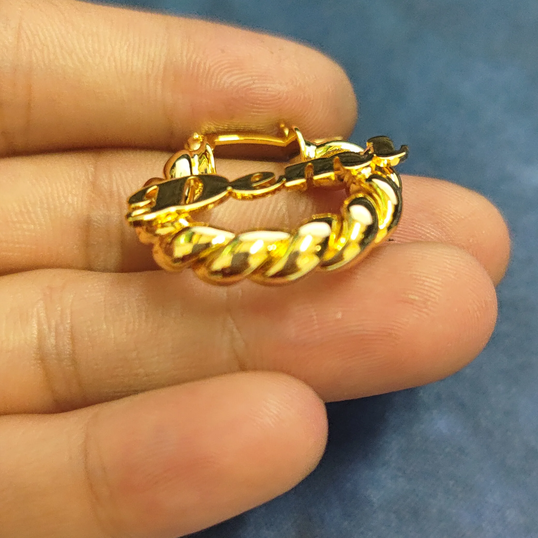 Custom Name Hoop Earrings For Kids Personalized Letter Earrings Mini Twist Hoop Earrings Customize Name Earrings