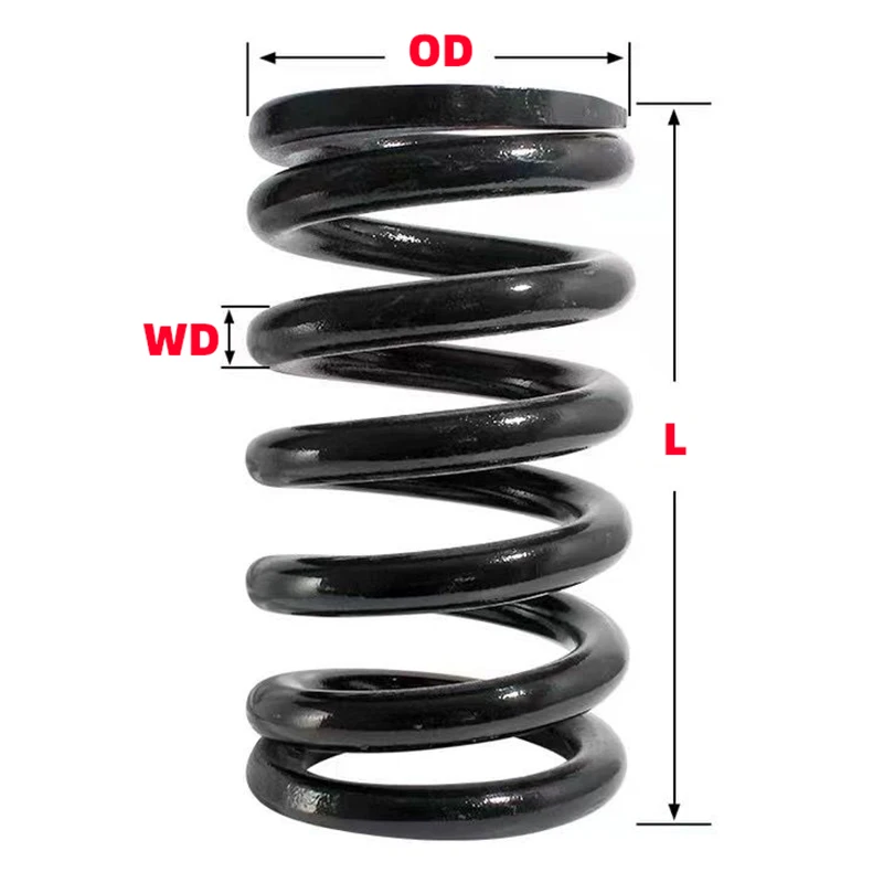 Imagem -06 - Mola de Compressão tipo y Absorvente de Choque de Bobina Grande Grande mm Diâmetro do Fio Diâmetro Exterior 60 mm x 250 mm Comprimento 1pc