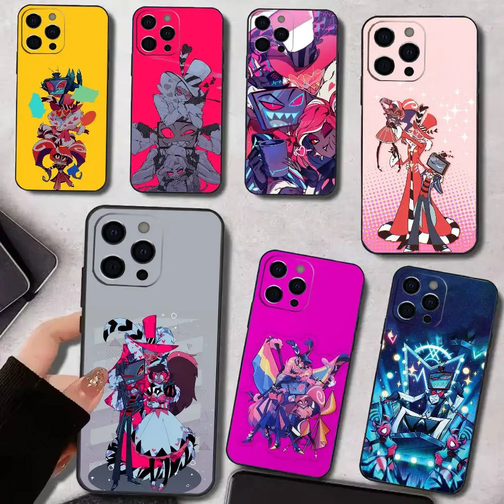 

Mobile H-Hazbin Vox Phone Case Silicone Soft For IPhone 17 16 15 14 13 12 11 X XR Plus Pro Max Plus