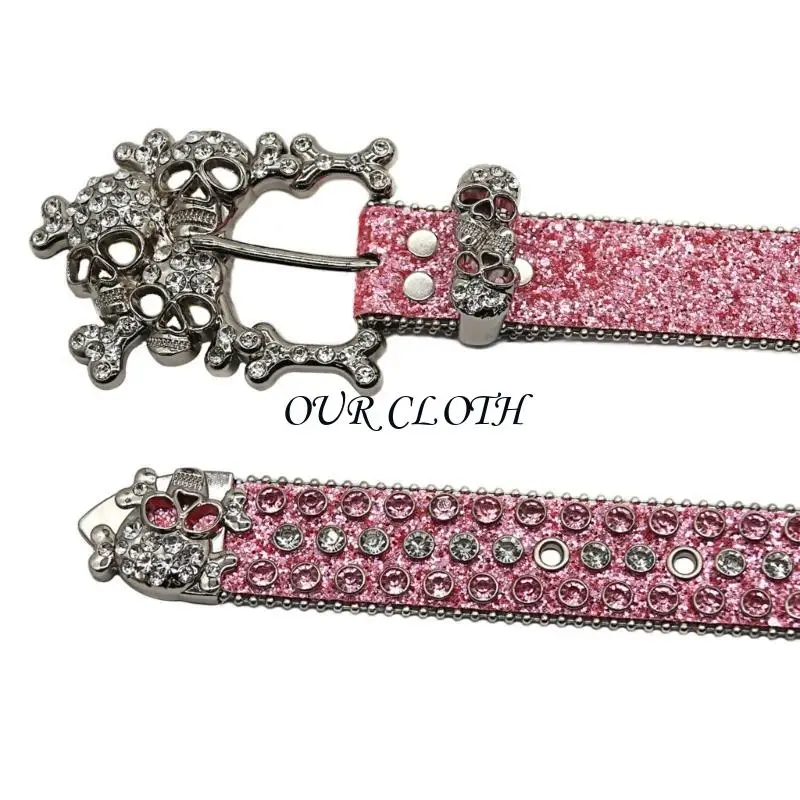 

Пояс для горячих девушек, пояс с заклепками в западном готическом стиле, блестящий пояс со стразами для джинсов Y1AC