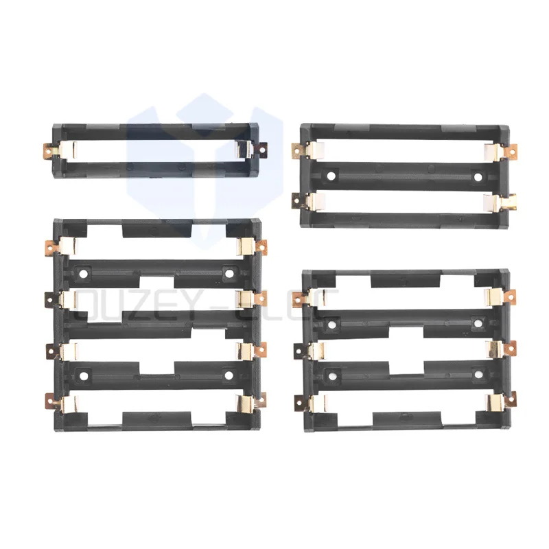 1x2x3x4x Slots 18650 SMT Battery Holder SMD Battery Box Storage Case Container Power Bank With Bronze Pins Rechargeable