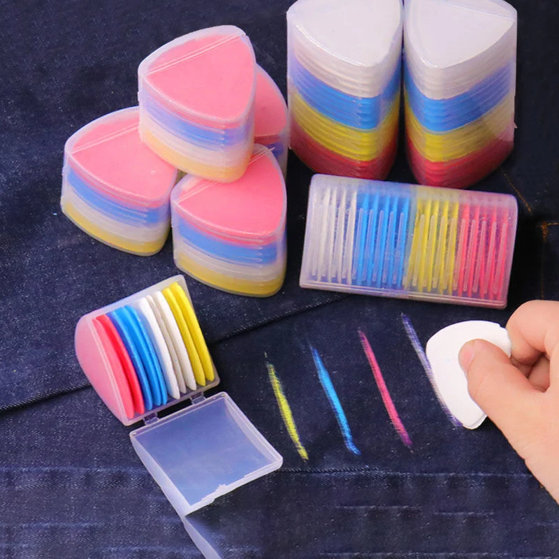 10 Stück Schreib pulver Kuchen Malerei Pulver Schneiderei Pulvers ch neiden Schneiderei Nähen Kleidung Nähen Hilfswerk zeuge Farbe Weiß