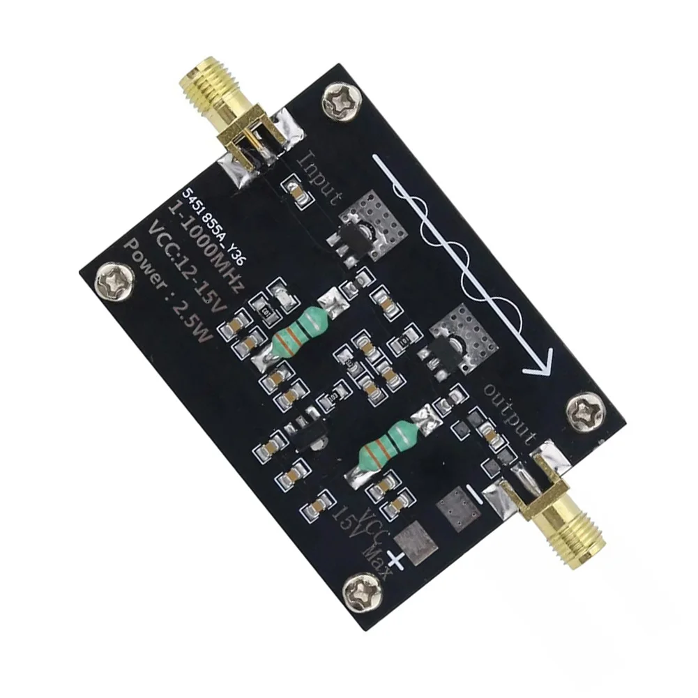 RF Power Amp 1-1000MHz 2.5W RF Power Amp HF VHF UHF FM Frequency Modulation Power Amp Test Measurement Inspection Analyzers