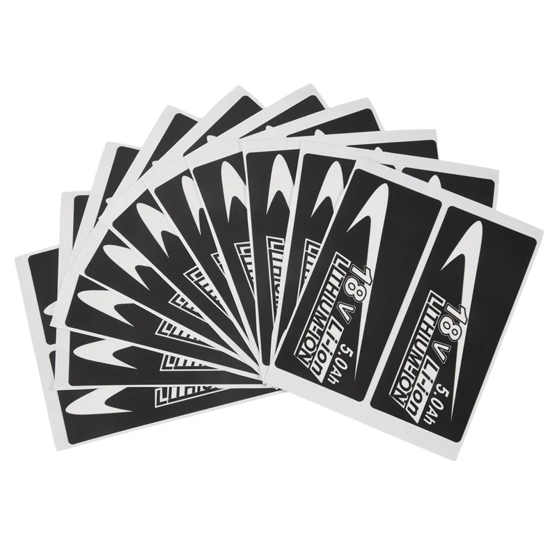 

10 Sets Of BL1830 Label Lithium Battery 18V Sticker Label Suitable For 18V Battery Logo-AA26