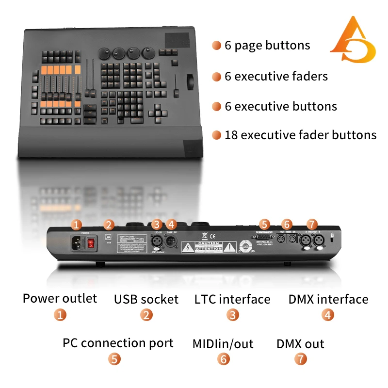 LED Console DMX MA2 Command Wing/Pusher Wing  Console Stage Lighting Controller for LED Par Moving Head Spotlight DJ Controlle