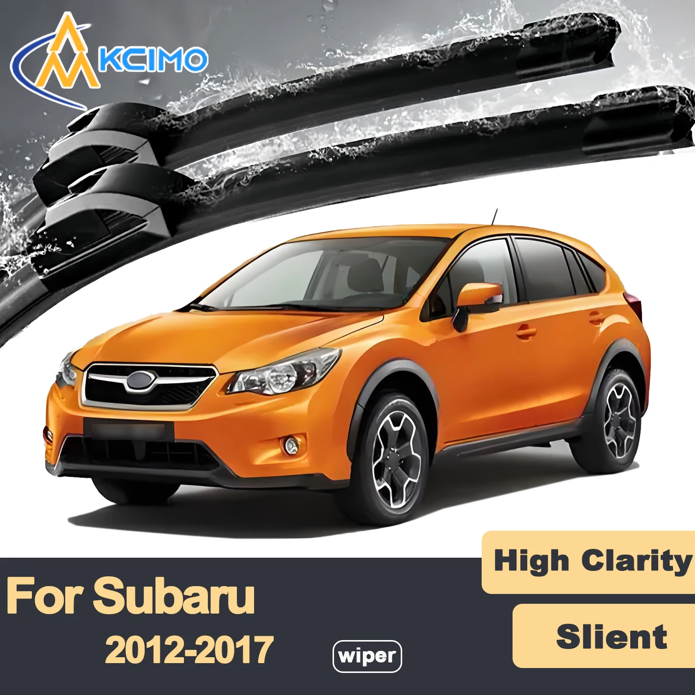 

Premium Rubber Durable Silent Windshield Wiper Blades 2pcs for Subaru Crosstrek GP 2012-2017 XV Front Wiper Blades Set