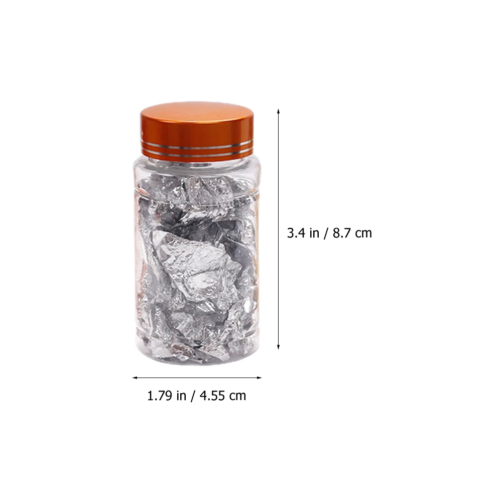 

3pcs 3 Bottles Nail Accessories Gold Silver Rose Foil Flakes Decor Salon Supplies DIY Craft Manicure Decorations Nail Flakes