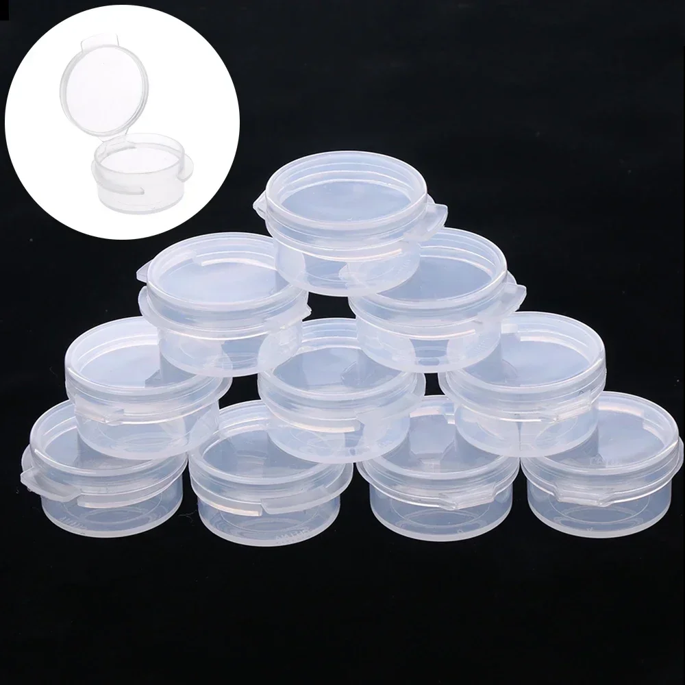 NEW 5/10/20/50Pcs 5g Make Up Jars Mini Sample Bottle Sealing Pot Face Cream Container Plastic Transparent Case Salad Sauce Box