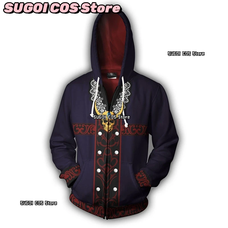 DMC 3 Dante Cosplay Hoodie Sweatershirt Costume Unisex Outfit Hoodies Anime Dante Causal Zipper Jacket Role-playing Coat Costume - Image 5