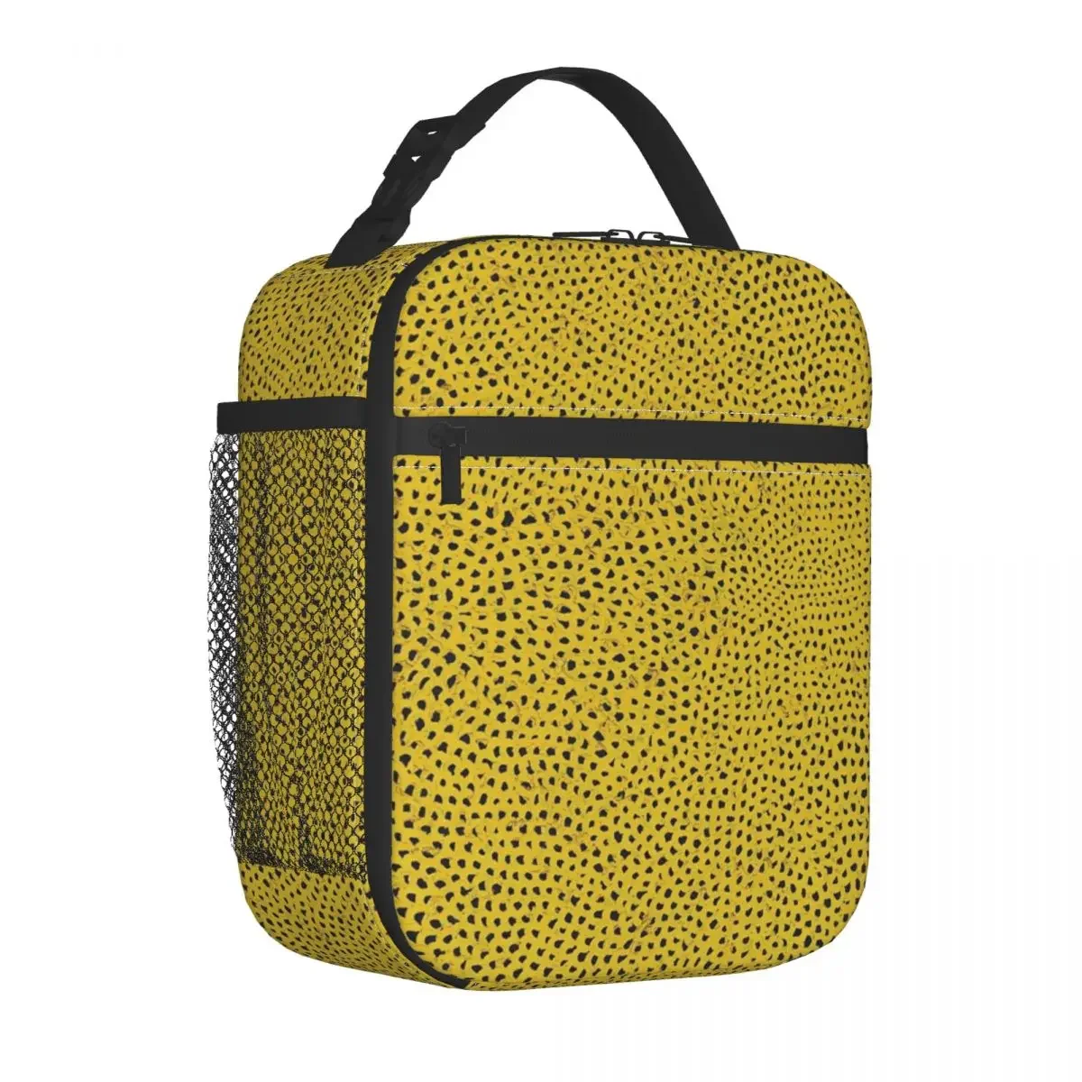 Yayoi Kusama Art Polkadot Insulated Lunch Bags Cooler Bag Meal Container Leakproof Lunch Box Tote Girl Boy College Picnic