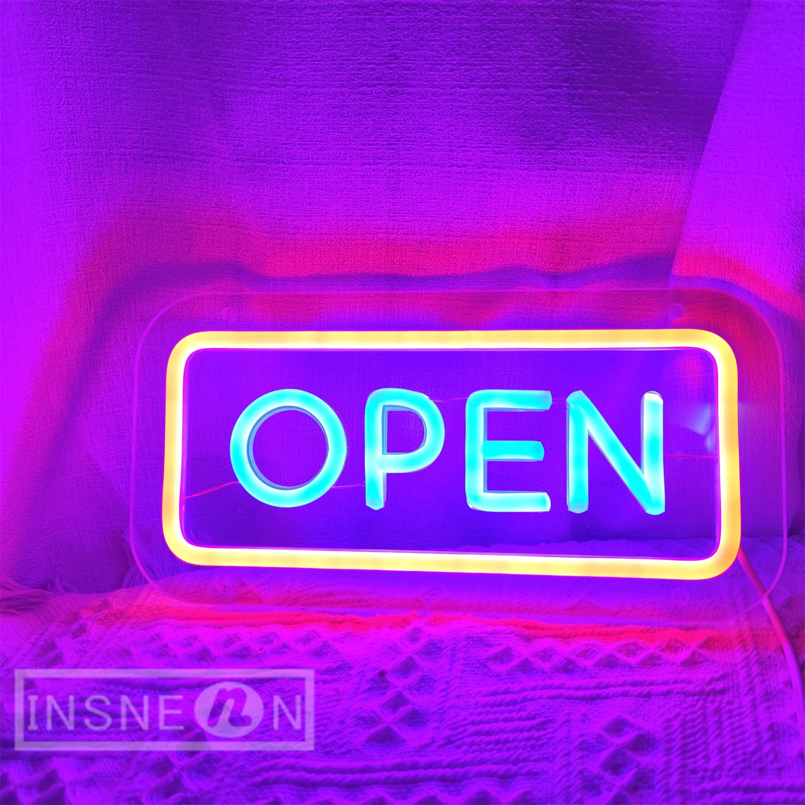 Open Neon Led Teken Winkel Neon Light Shop Open Brief Teken Muur opknopping apertura Borden Room Bruiloft Decoratie Neon Lamp Sign