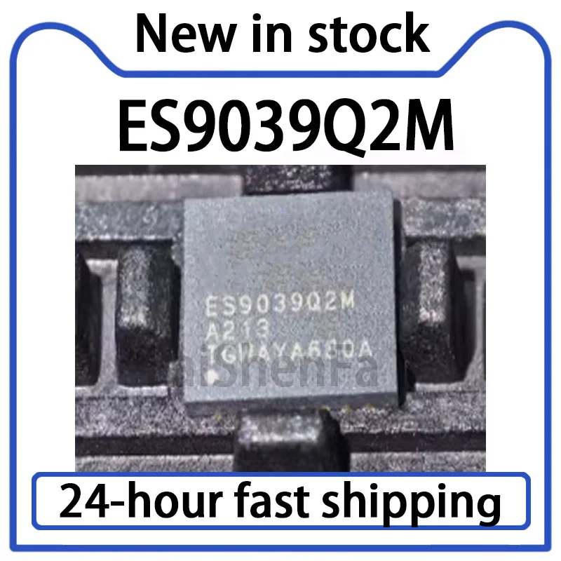 2PCS ES9039Q2M ES9039 QFN32 New 2-channel 130dB Audio DAC Chip 768K DSD512 HIFI DAC in Stock