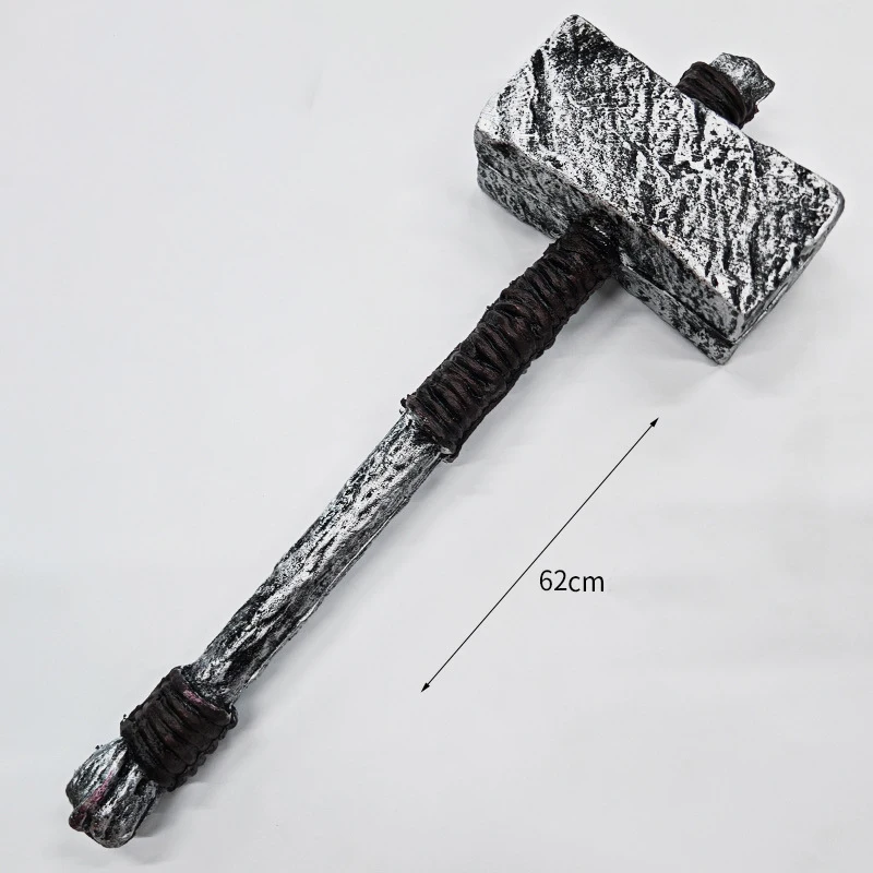 62CM marteau primitif Anime Figure jeu périphérique porte-clés Cosplay accessoires modèle PU figurines d'action cadeau jouets jeu pour garçons enfant