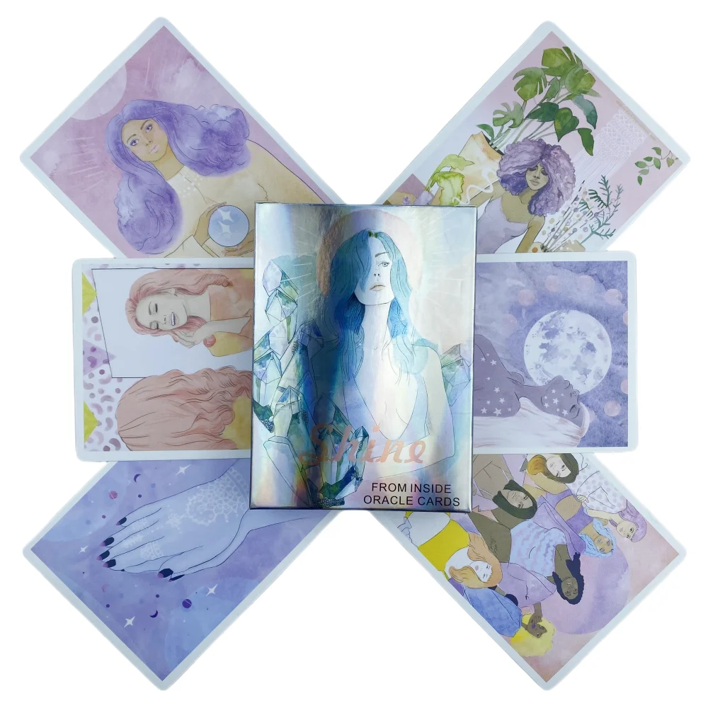 بطاقات التارو الجديدة لعام 2021 تتألق من الداخل بطاقة أوراكل ومدرسة PDF التوجيهية لسطح الترفيه