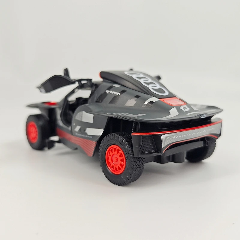 rastar 1: 32 simulation Audi RS Q e-tron alloy car model with doors that can be opened, sound and light return force rally car view 4
