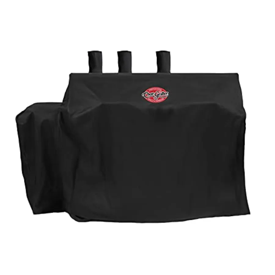 

® 3-Burner Dual Fuel Expandable Propane Gas and Charcoal Outdoor Polyester Grill and Smoker Cover in Black 29in x 65in x 49in M