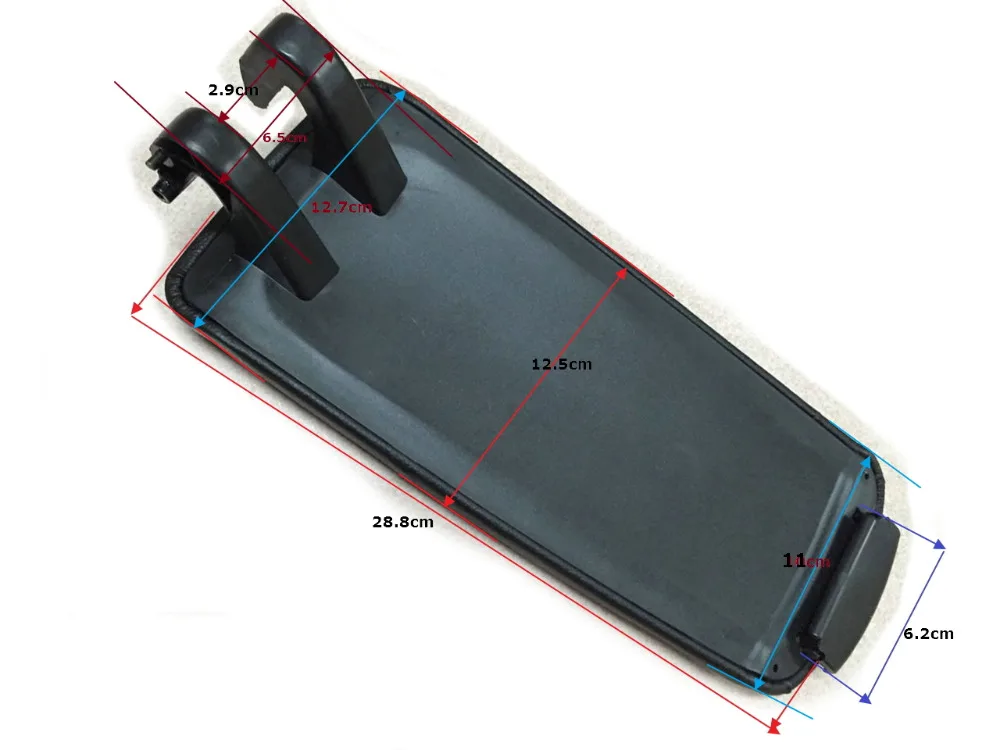 

Leatherette Black Armrest Arm Rest Center Console Lid Cover For Audi A4 B6 B7 2002-2008 (without hands-free system)
