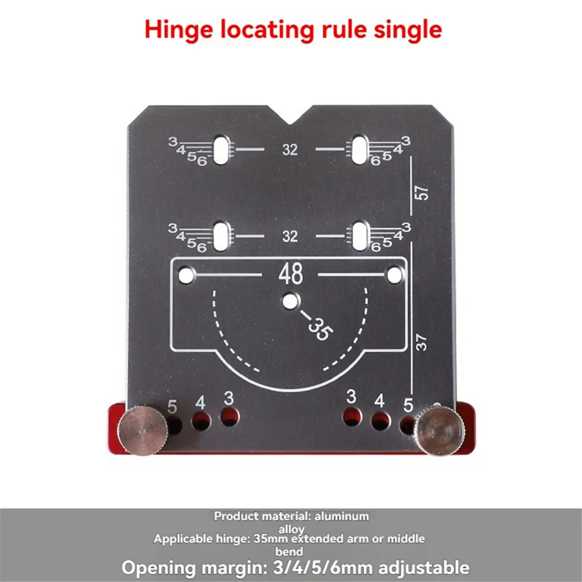 35mmHinge Jig Door Cabinets Concealed Hinge Hole Template Jig Aluminium Alloy Drill Guide Locator Tool for Woodworking,A-BCBW