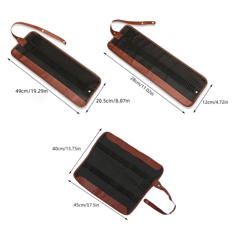 36/48/72 หลุมผ้าใบปากกาม้วนผู้ถือดินสอปากกากรณีดินสอสำหรับศิลปิน