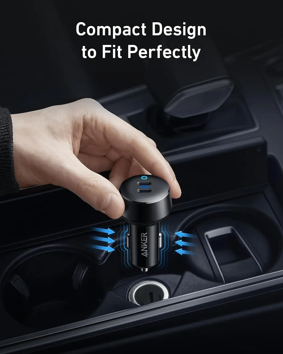 Anker USB C Car Charger 40W 2-Port PowerIQ 3.0 Type C Adapter PowerDrive III Duo with Power Delivery for iPhone