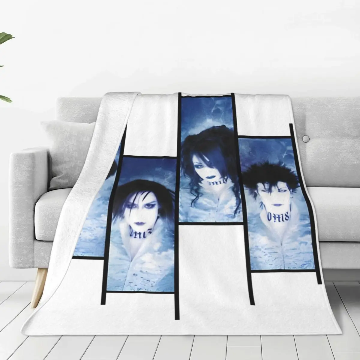 Malice Mizer Japanese Visual Kei Rock Band Merch Blankets Velvet Sofa Gothic Rock Throw Blankets Comfortable for Bedroom Quilt