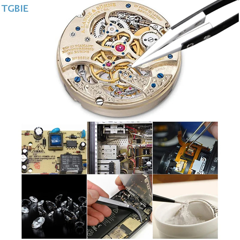 

[TL][TL]Anti-static Ceramic Stainless Steel Tweezers Maintenance Precision Tweezers