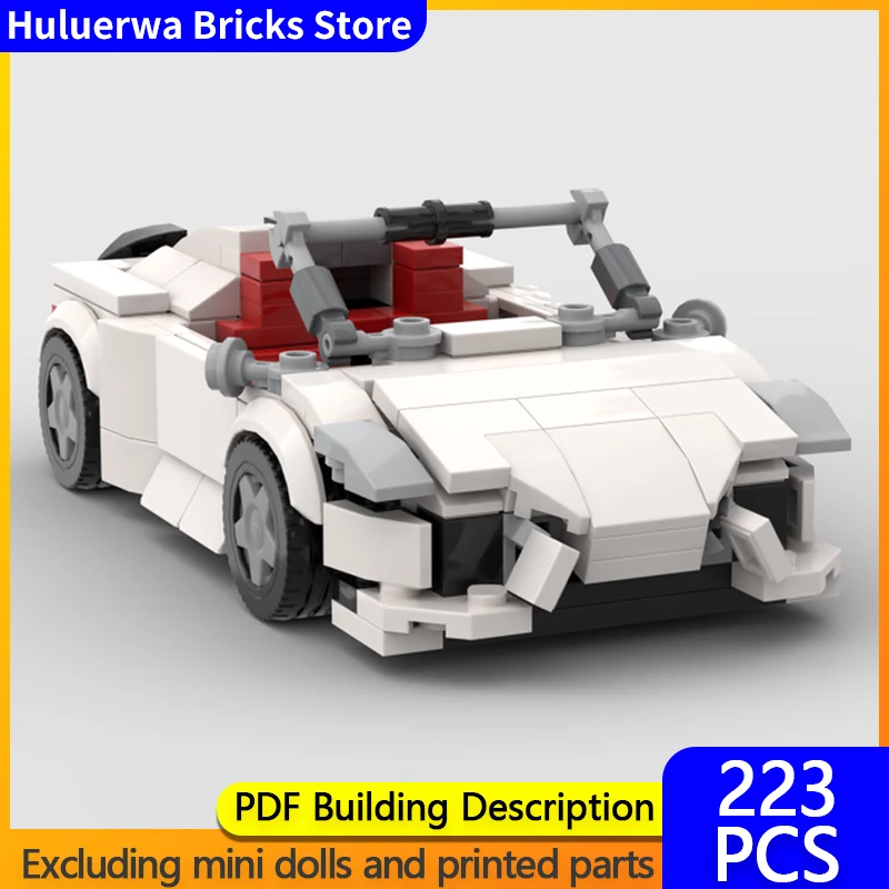 

Модель скоростного гоночного автомобиля MOC, строительные кирпичи Spyder, верхний уровень, спортивный автомобиль, модульная технология, детские праздничные подарки, сборные игрушки