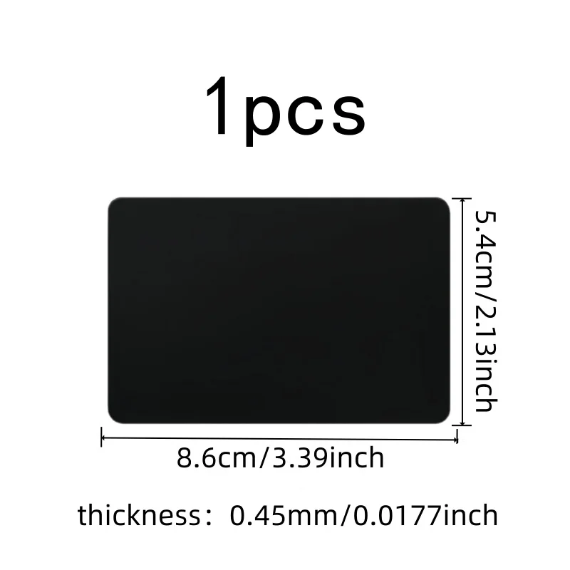 0.45mm Laser Engraving Cards 1 pcs, Durable Scratch Resistant, Aluminum Smooth Surface, for Business Card Making