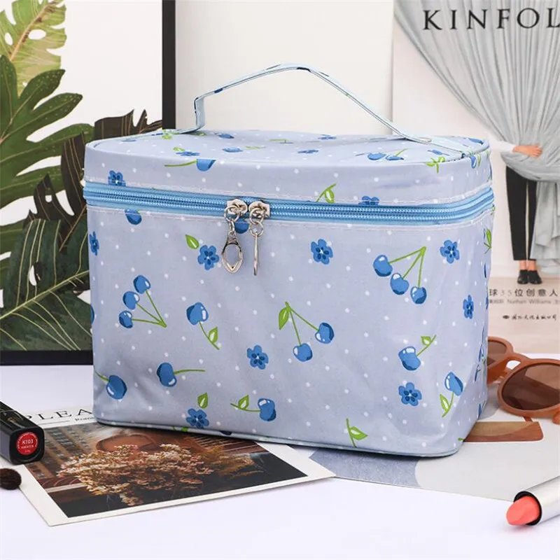 Travel Portable Women Makeup Bag High Capacity Waterproof Toiletries Organizer Storage Cosmetic Cases Zipper Wash Beauty Pouch