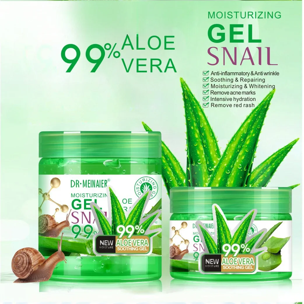 

Snail Aloe Vera Gel Moisturizing Apply Leave-in Mask Night Moisturizing Oil Control After Sun Repair Cream Skincare