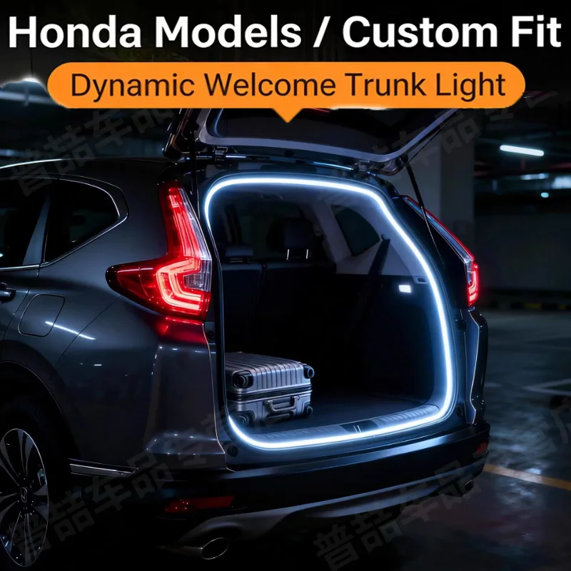 

For Honda HR-V etc. Car Rear Trunk LED Light Bar White Warm White Modified Atmosphere Lamp Trunk Lighting Strip